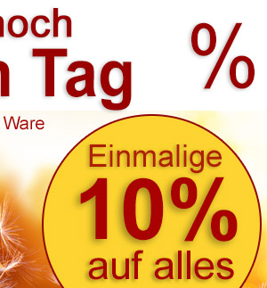 Alles muss raus 10%