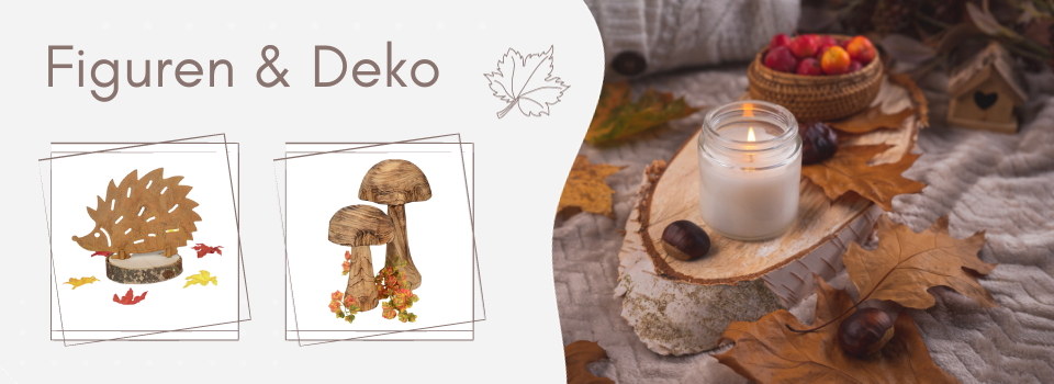 Herbstfiguren & Deko Herbstmotiven bestellen online Baumann Creative mit 