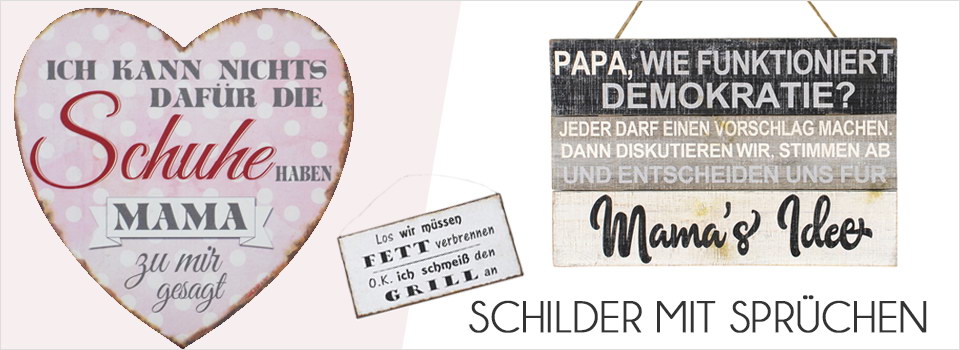 Schilder Mit Spruchen Im Online Shop Kaufen Baumann Creative