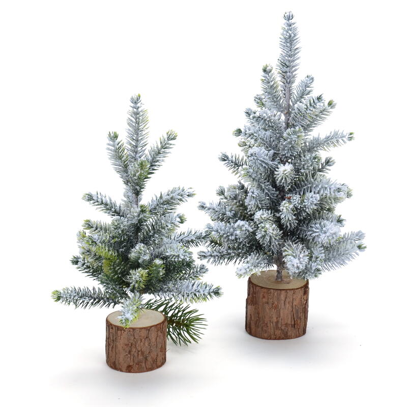 Deko-Tannenbaum auf Ast, Dekobaum,Tannenbäumchen, Weihnachtsdeko,  beschneiter Weihnachtsbaum günstig online bestellen