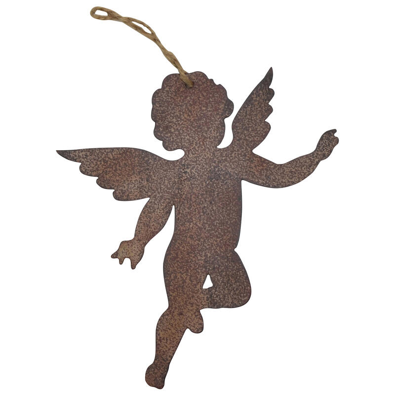 in online Dekohänger Engel, Hängen, Weihnachtsdeko Metall Engel bestellen günstig zum aus Rosthänger Engel Rostoptik,