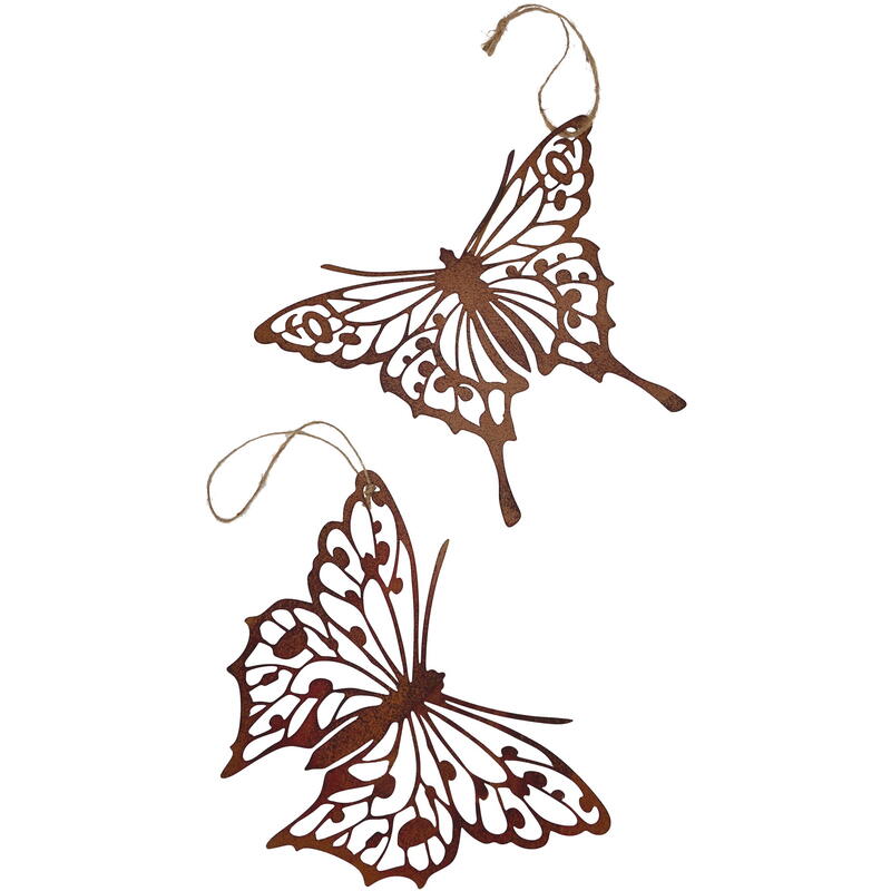 Dekohänger Schmetterling, Metall-Schmetterling zum Hängen, Frühlingsdeko,  Rost-Deko, Rosthänger günstig online bestellen