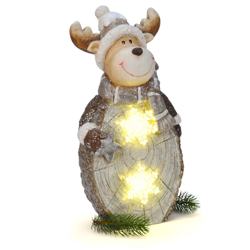 Elch beleuchtet, Dekofigur, Winterfigur, Winterdeko, LED günstig online  bestellen