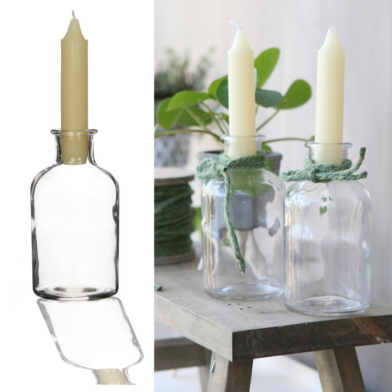 günstig Kerzenständer, online Glasflasche Rundflasche, Blumenvase, bestellen Glasvase