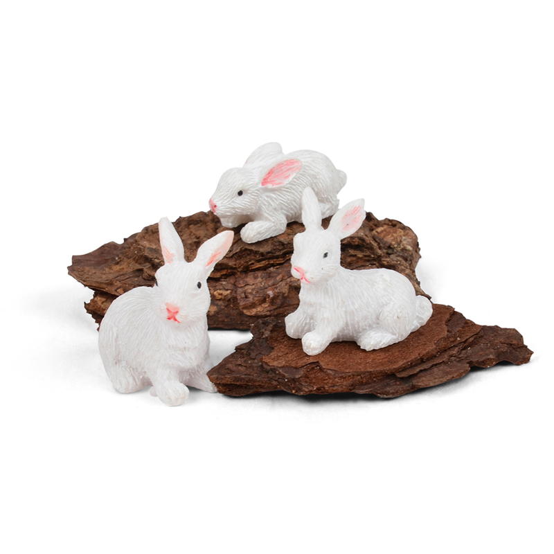 Abaodam 3 Sätze Kaninchen-Modell-Ornament Spielzeuge Dekor in Hasenform  Nachgeahmte Kaninchenmodelle Kaninchen-Ornamente Hasenschmuck  Kognitionsspielzeug Kind Tier Zubehör Plastik: : Spielzeug
