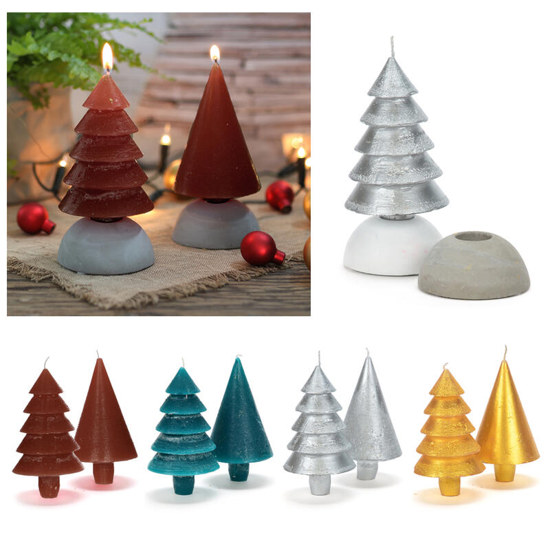 Kerze in Baumform, 2-fach Kerzen, Weihnachten bestellen günstig sortiert, Advent, Weihnachtskerze, online
