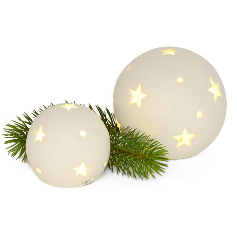 LED-Kugel mit Sterne, Lichtkugel, Sternkugel, Dekokugel bestellen günstig beleuchtet Weihnachtsdeko, online
