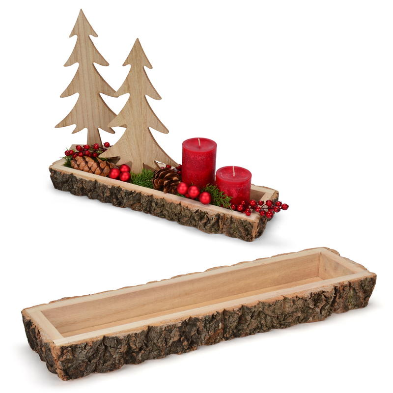 Kleines Deko Tablett CHRISTMAS Holz - Hier online kaufen
