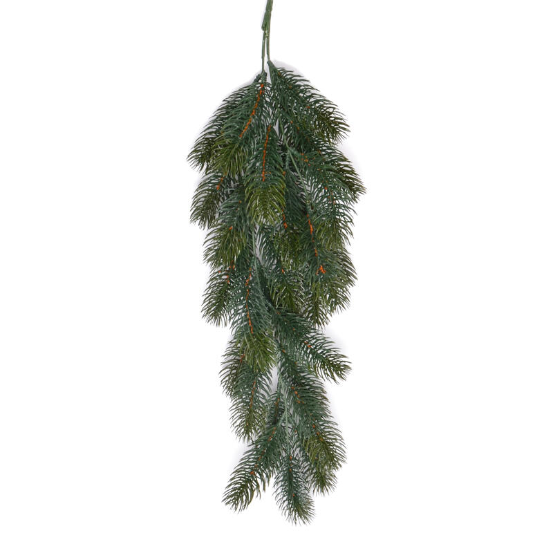 Tannenzweig 65 cm, knstlicher Tannenzweig, Weihnachtsdeko, Kunstpflanzen, Winterdeko, Adventsdeko