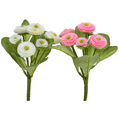 Blumenstrauß, cm, Blumen günstig online 25 Chrysanthemen-Strauß künstliche Länge Kunstblume, bestellen