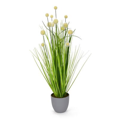 künstliche Topf, im Wiesenblumengras Topf, bestellen günstig Kunstpflanze Blume im online Kunstblume,