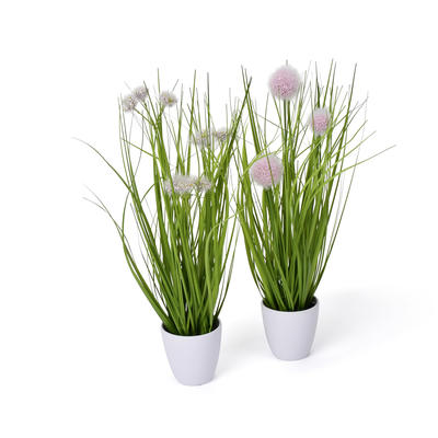 Gras im bestellen Blüten Topf, Kunstblume, künstliches Kunstpflanze, Gras Topf, Gras günstig mit online im