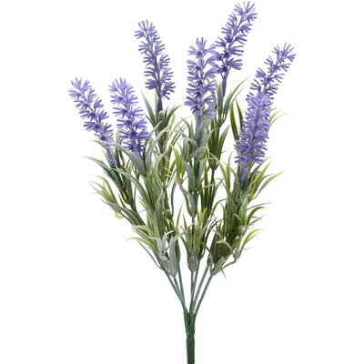 Lavendel im dekorativen getopfte im Kunstblume Topf, online Blume, Zementtopf, günstig bestellen Kunstpflanze künstliche