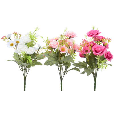 Rosen-Mix-Strauß, künstlicher Rosenstrauß, Rosen, Seidenblumen, künstlicher  Strauß, Kunstblumen günstig online bestellen