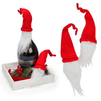 Santa-Mütze für Flaschenkopf, Nikolaus, Weihnachtsdeko, Deko für Weihnachten  günstig online bestellen
