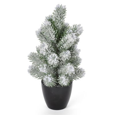 bestellen Winterdeko, Deko-Tannenbaum Tannenbaum mit online Schnee Weihnachtsbaum Topf, im künstliches im Topf, günstig Tannenbäumchen,