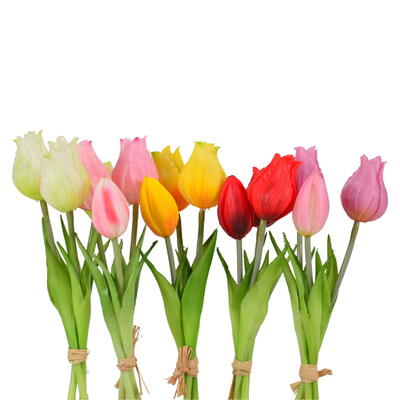 Kunstblumen Tulpen-Bund \'Real Touch\' günstig bestellen online